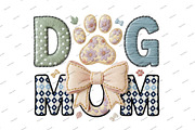 Faux Yarn Dog Mom Sublimation Png, an Illustration by Designking (Thumbnail 2 of 6)