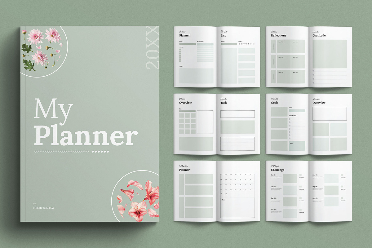 Planner Template, a Brochure Template by E-Type (Photo 1 of 7)