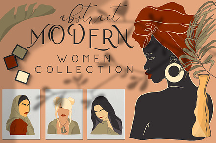 Abstract Modern Women Collection, a Person Illustration by Evgeniia