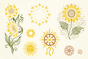 Midsummer Folk Symbols Vector Set, a Seasonal Illustration by Christine Krahl (Thumbnail 9 of 11)