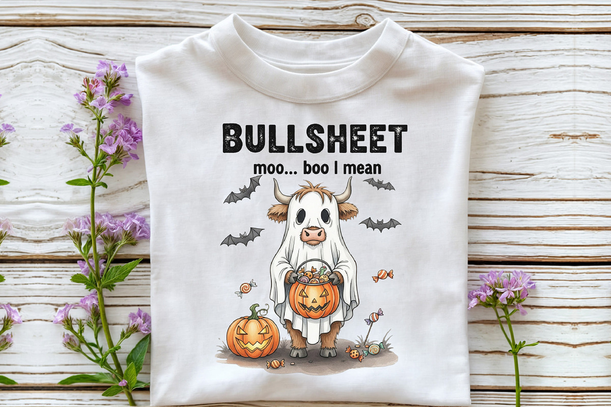 Funny Cow Halloween PNG, an Illustration by DreamCafeArt (Photo 2 of 7)