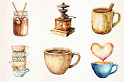 Boho Cafe Core Coffee Clipart, an Illustration by Libby Wishes (Thumbnail 2 of 6)