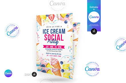 Ice Cream Social Flyer