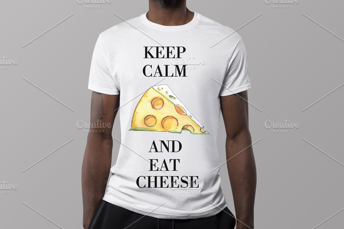 Watercolor cheese vector set, a Food Illustration by miminoshka (Photo 7 of 10)