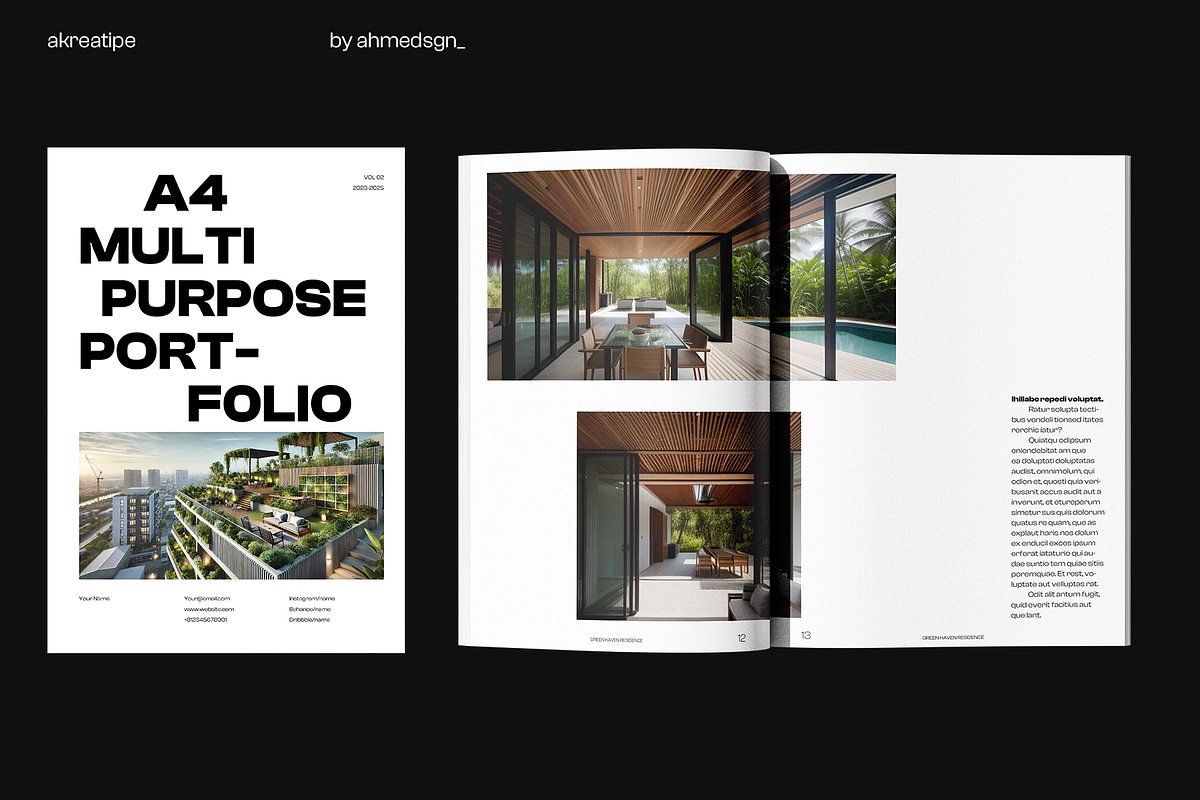 Multipurpose Portfolio Template v2, a Brochure Template by Akreatipe (Photo 1 of 8)