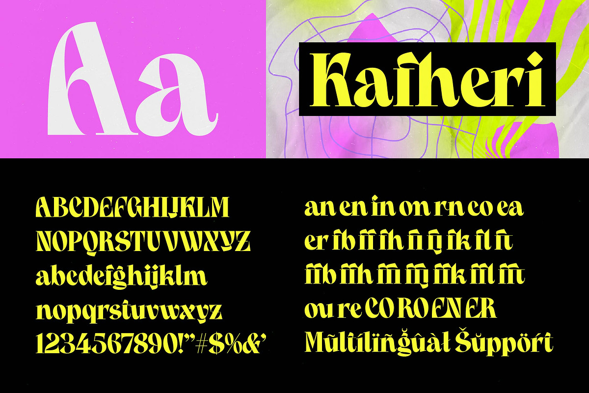 Kafheri Bold Tall Serif, a Serif Font by timelesstype.co (Photo 6 of 10)