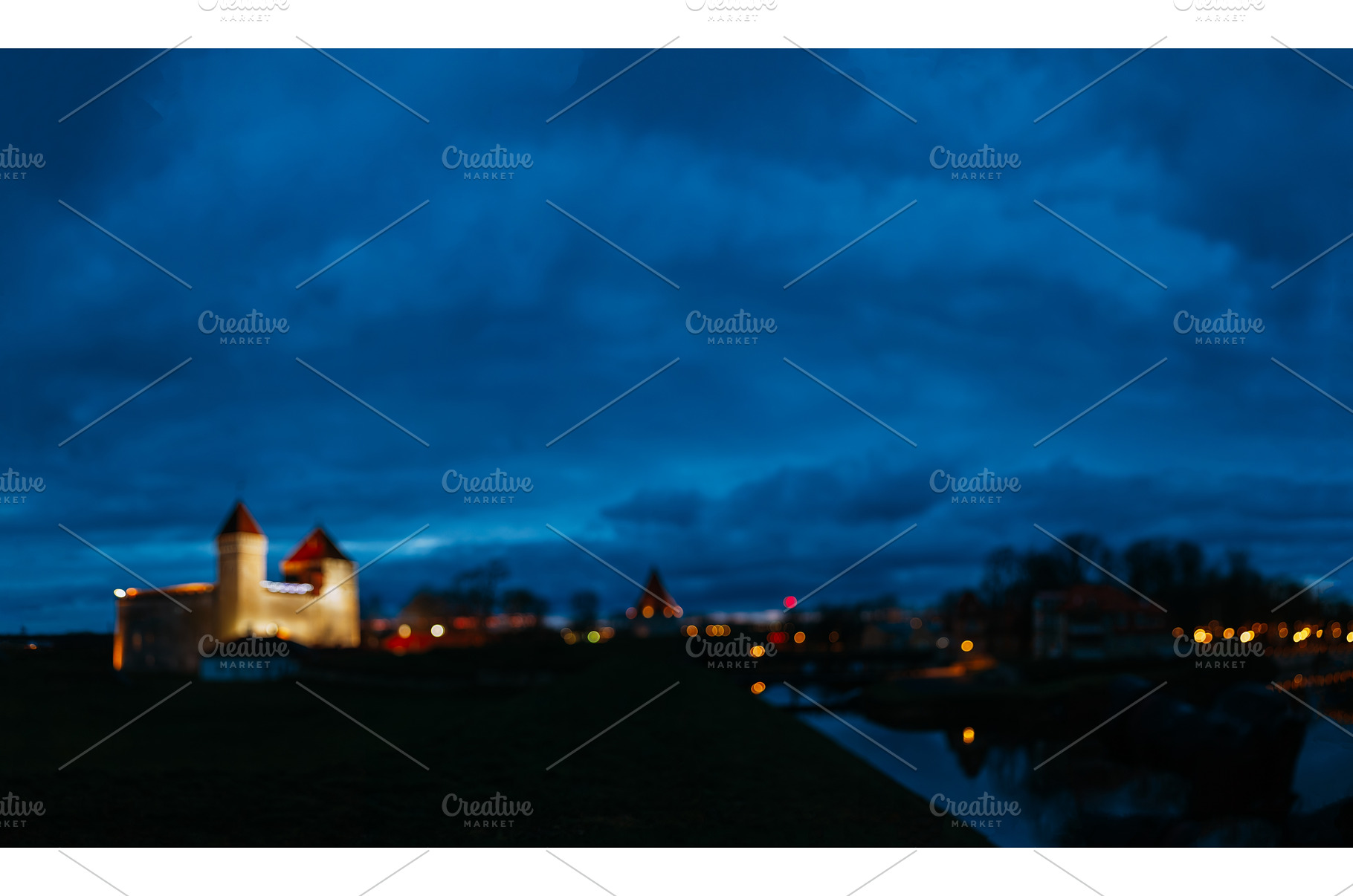 Blurred bokeh view of illuminated, an Architecture Photo by Our Amazing World