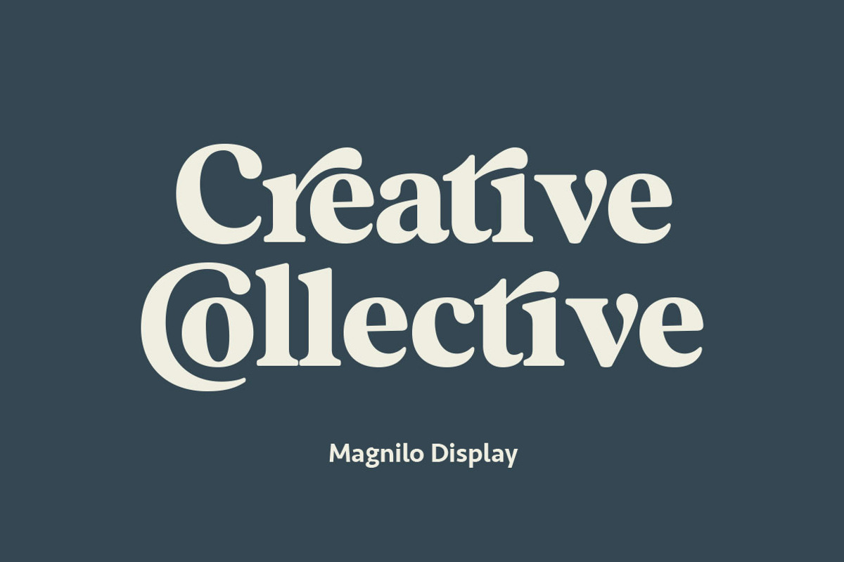 Magnilo Display, a Serif Font by Mulkan Nazir (Photo 3 of 18)