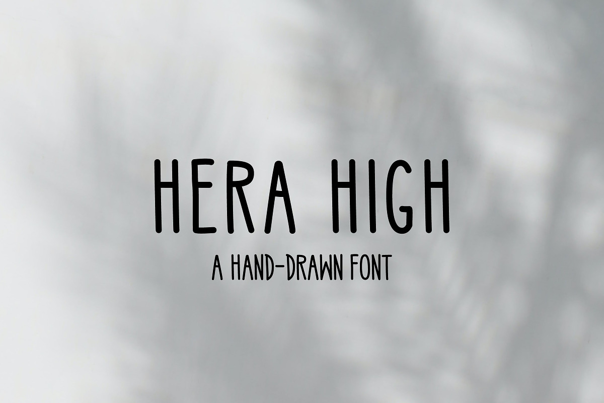 High Hand-Drawn Font, Authentic look, a Sans Serif Font by HeraclesVisuals (Photo 1 of 8)