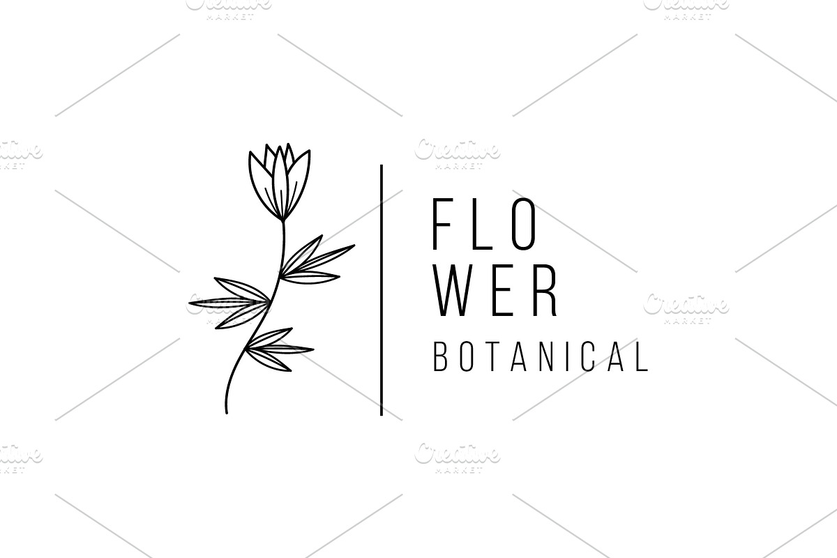 Minimalist Wedding Flower Logo Set, a Branding & Logo Template by Dyn Studio (Photo 3 of 6)