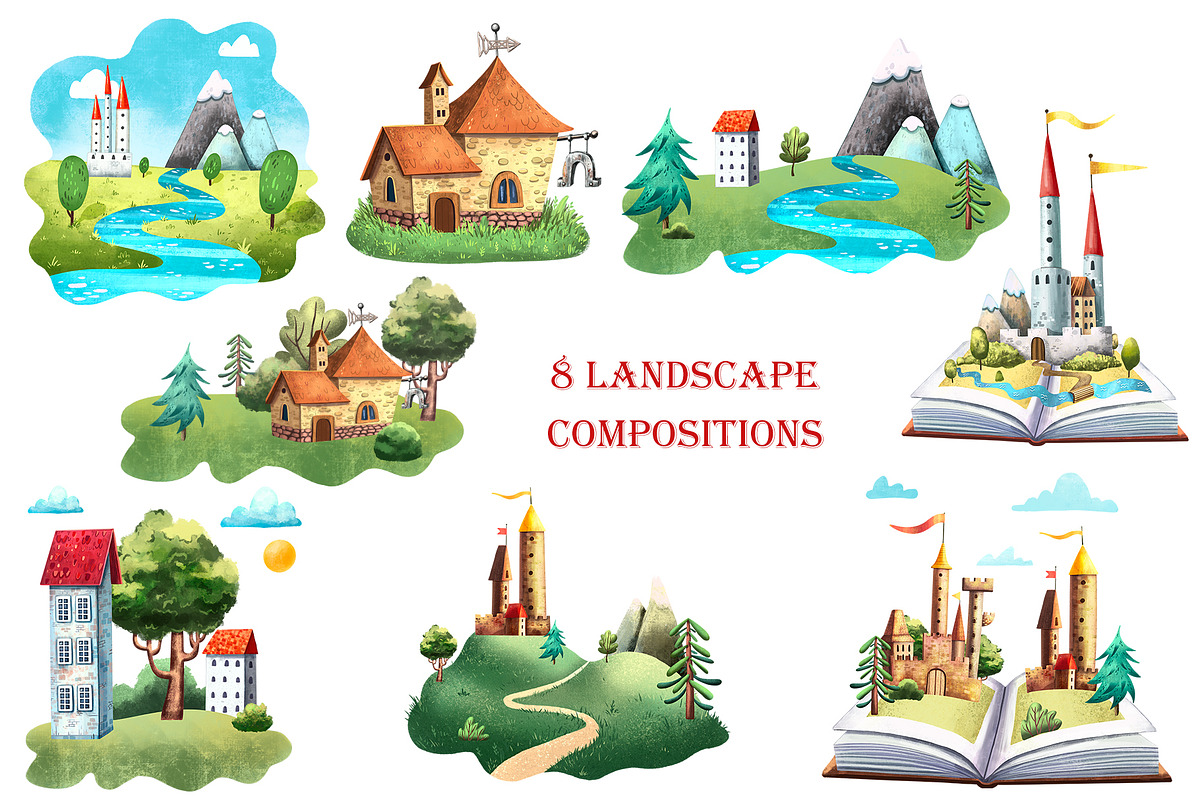 Fairy Tale - Clipart Set, an Illustration by Mashamashastu (Photo 11 of 12)