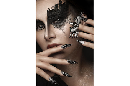Portrait of a beautiful woman with