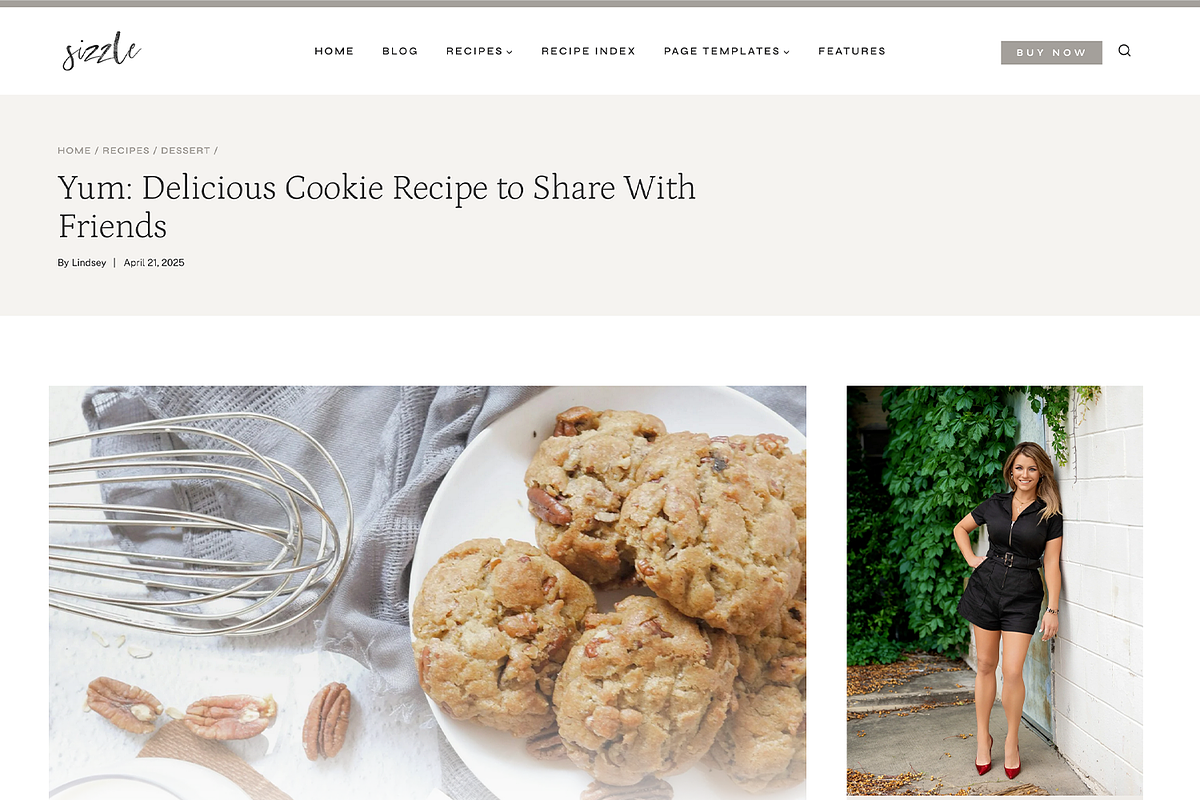 Sizzle Kadence WordPress Theme, a WordPress Template by Coach Linz (Photo 4 of 9)