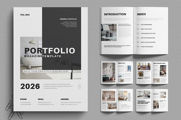 Minimal Portfolio Book Template preview 7