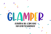 Glamper Sans, a Sans Serif Font by Beck McCormick (Thumbnail 1 of 10)
