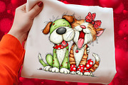 Funny Scary Dog and Cat Clipart Png, an Illustration by Craft Nest (Thumbnail 5 of 5)