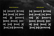 Metallon - Metal Decorative, a Blackletter Font by Indotype Foundry (Thumbnail 5 of 10)