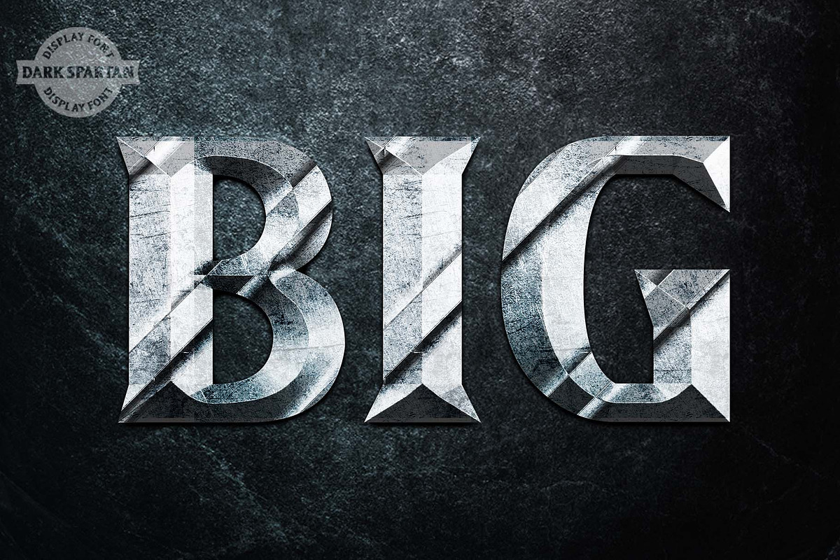 Dark Spartan Display Font preview 4