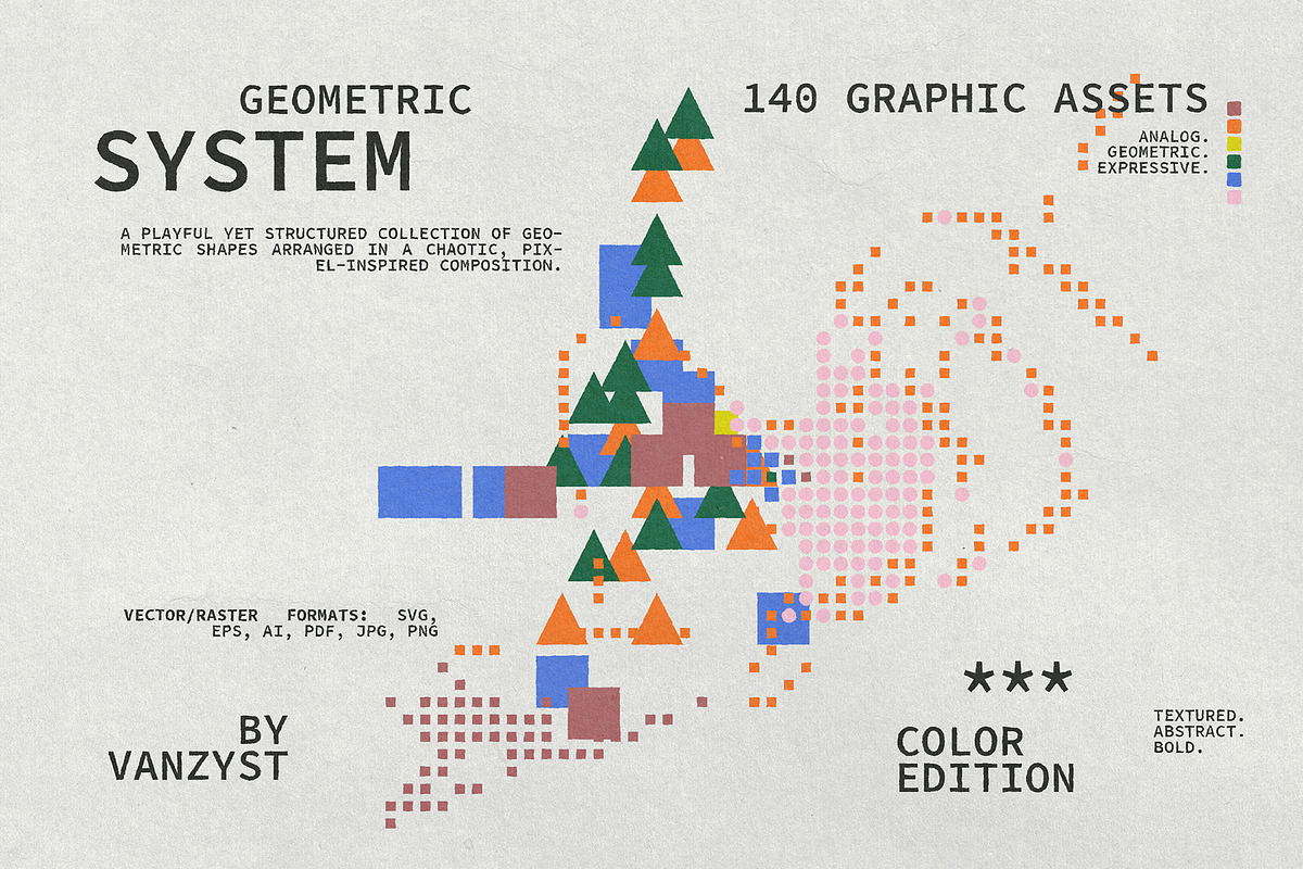 Geometric System Collection, a Background Graphic by Vanzyst (Photo 6 of 9)