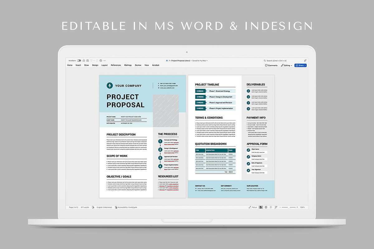 Project Proposal, a Stationery Template by Leaflove (Photo 5 of 5)