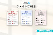 Cupcake Kit Instructions Guide Cards, a Card Template by Snapybiz (Thumbnail 4 of 10)