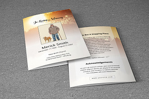 Funeral Program Template-V570