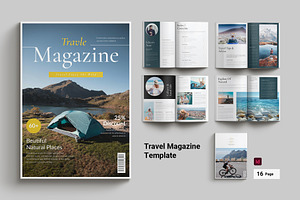 Travel Magazine Template, a Magazine Template by Cleffon_Graphic_Studio