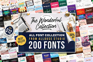 The Wonderful Collection Font Bundle