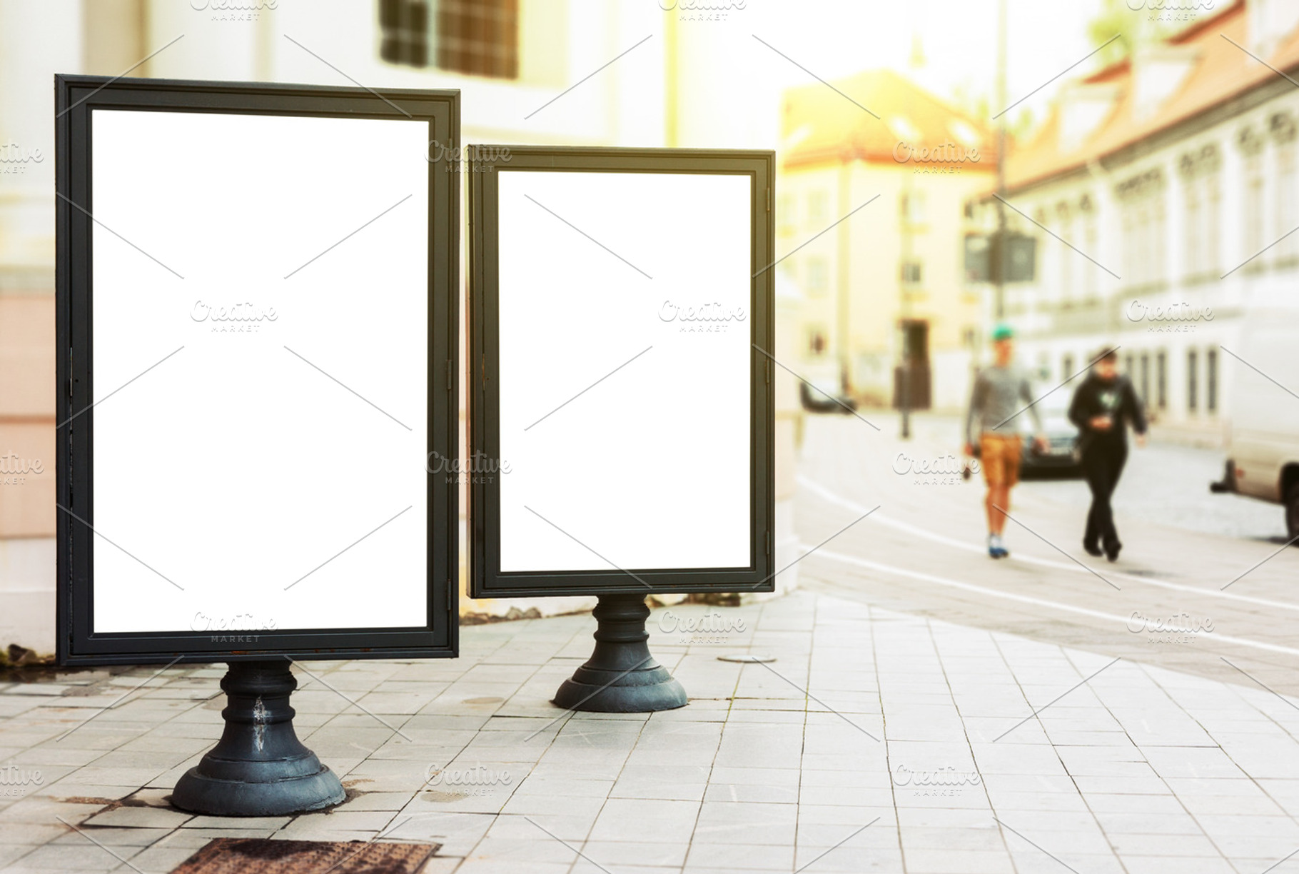 Two blank advertising billboards, a Business Photo by BOOCYS