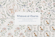 Whimsical Charm Vintage Patterns, a Pattern Graphic by Olya Creative (Thumbnail 1 of 13)