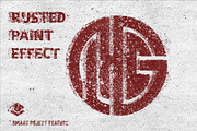 Rusted Paint Effect, a Layer Style Add-On by OneVectorStock (Thumbnail 1 of 3)