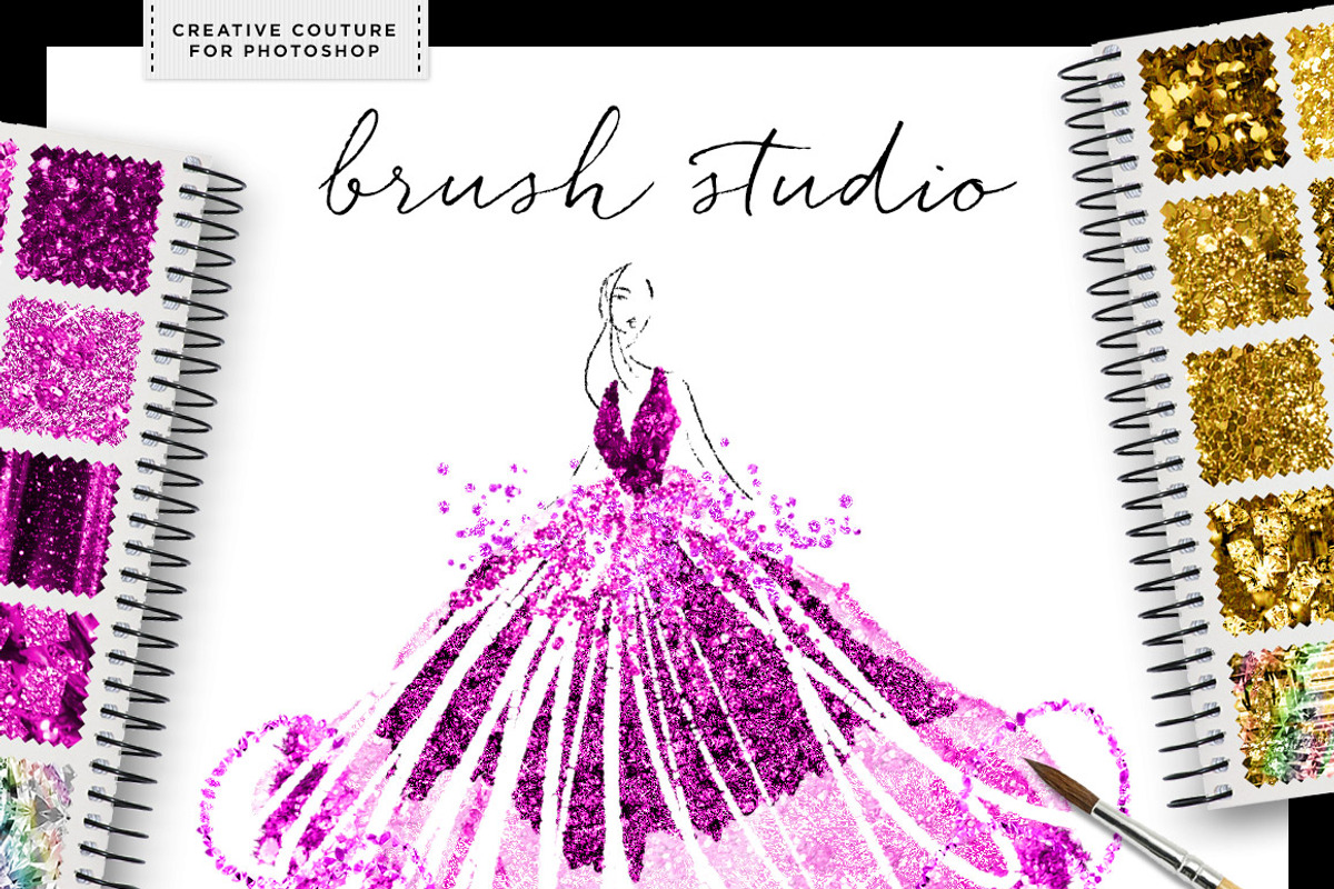Glittery Styles Bundle Photoshop Ps, a Layer Style Add-On by Creators Couture (Photo 4 of 5)