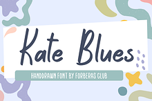 Kate Blues | Handwritten Font