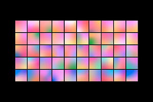 Vibrant 100 Gradient Backgrounds