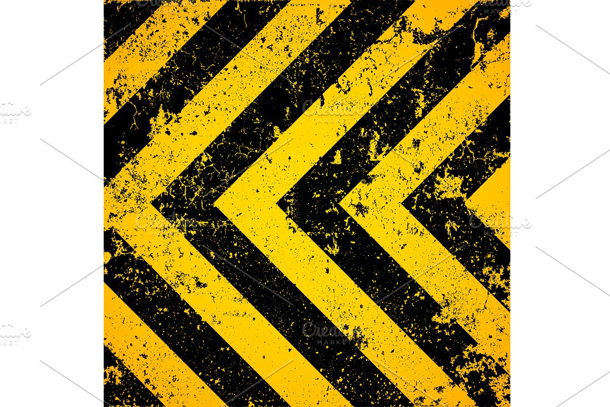 Warning sign with yellow and black, an Object Illustration by 32pixels