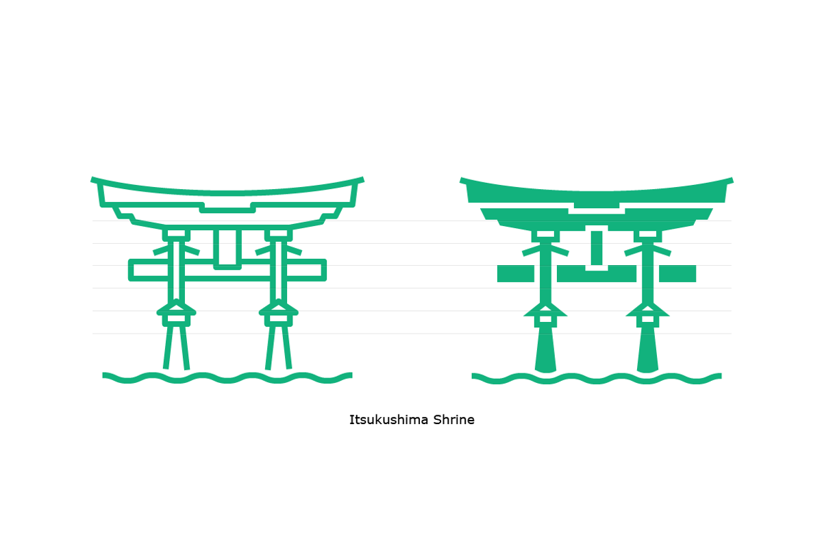 Landmarks of Japan 3, an Icon by Jozsef Balazs-Hegedus (Photo 4 of 6)