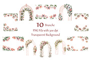 Anemone Watercolor Floral Clipart, a Decorative Illustration by ForhadGFX (Thumbnail 10 of 14)