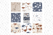 ROAR. Dino Patterns & Alphabet, a Pattern Graphic by ValeriiaFeeva (Thumbnail 6 of 12)