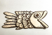 Fish Laser Cut Wooden Wall Art, an Animal Illustration by Bubert Art (Thumbnail 3 of 8)