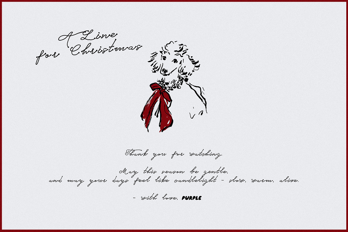 A Line for Christmas, a Seasonal Illustration by Purple (Photo 13 of 13)