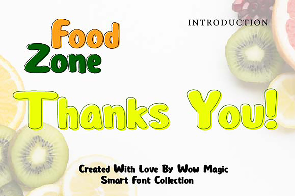 Food Zone, a Slab Serif Font by Wow Magic (Photo 3 of 3)