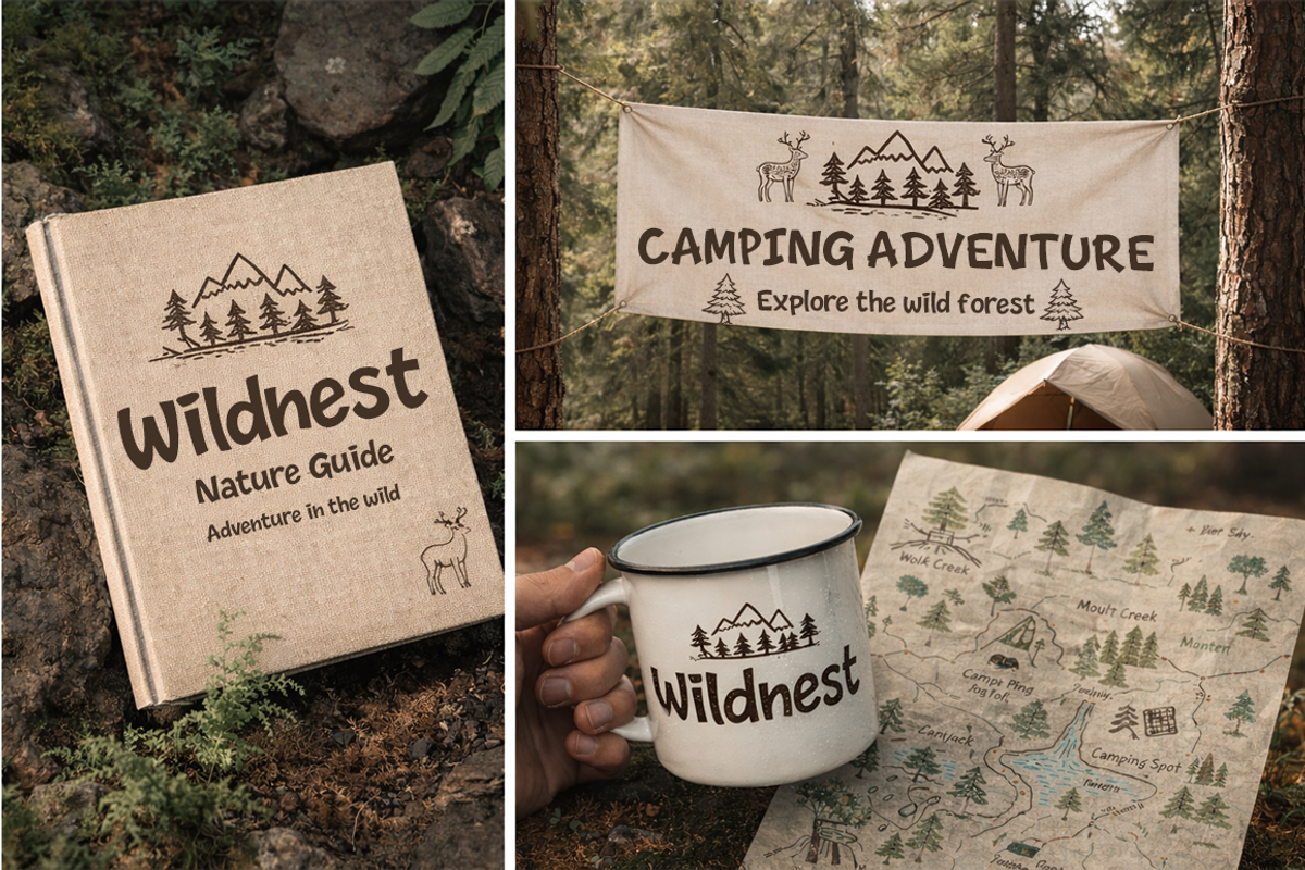 Wildnest Natural Handwritten Font, a Handwritten Font by cocodesign (Photo 3 of 8)