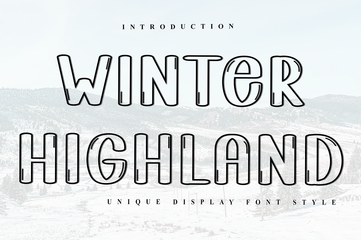 Winter Highland, a Script Font by InermediaSTUDIO (Photo 1 of 8)