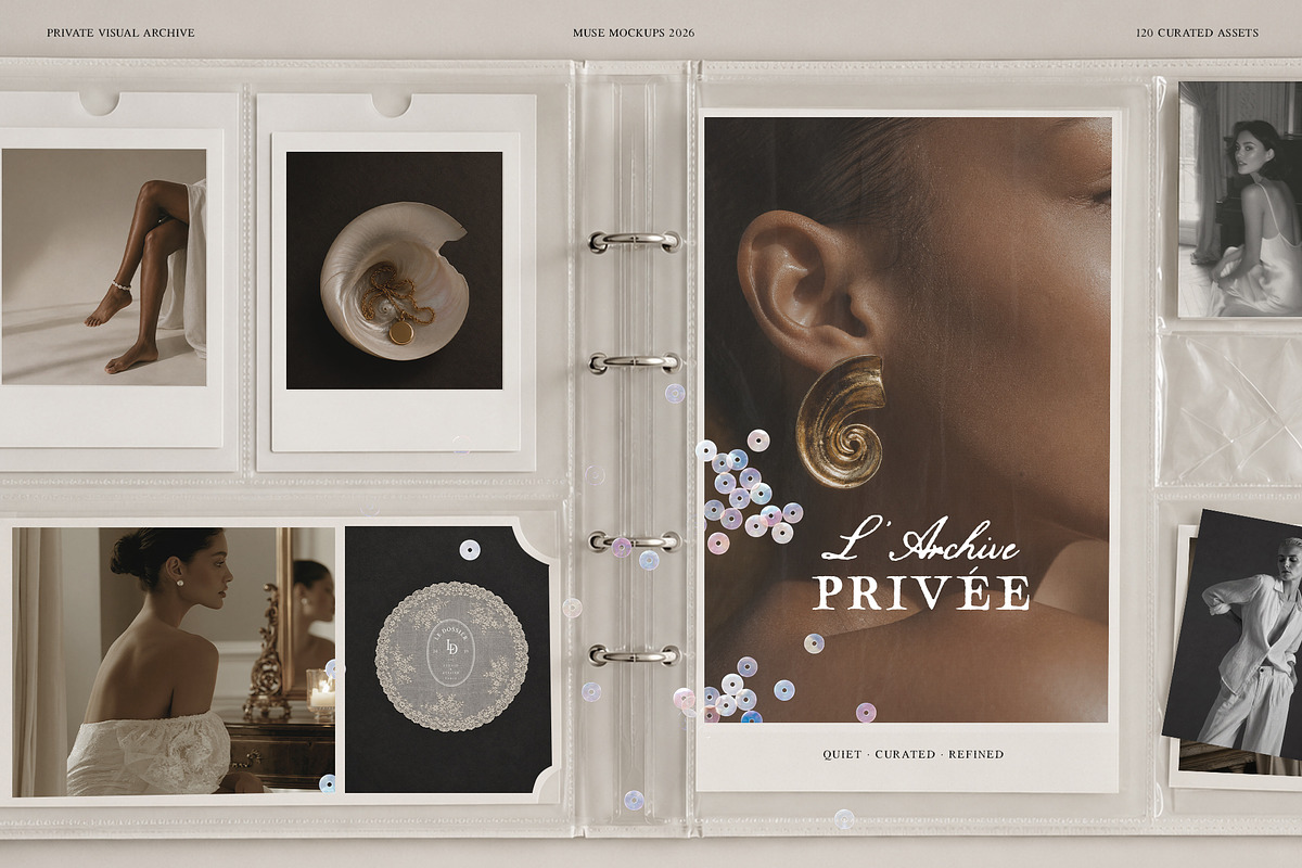 L’Archive Privée Editorial Pics, a Background Graphic by Muse Mockups (Photo 1 of 19)