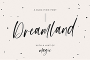 Dreamland Script Font, a Script Font by Design Pixie (Thumbnail 1 of 8)