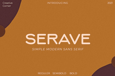 Serave - Soft Rounded Typeface