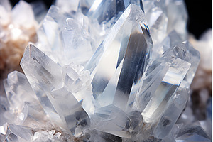 Multifaceted Quartz crystal, a Background Photo by Ylivdesign