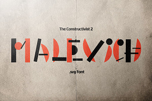 Malevich - The Constructivist Font#2, a Symbol Font by bbymedia.store