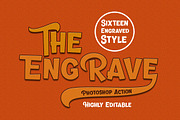 Engraved Text Effect PS Action, an Action Add-On by designvillage (Thumbnail 2 of 3)