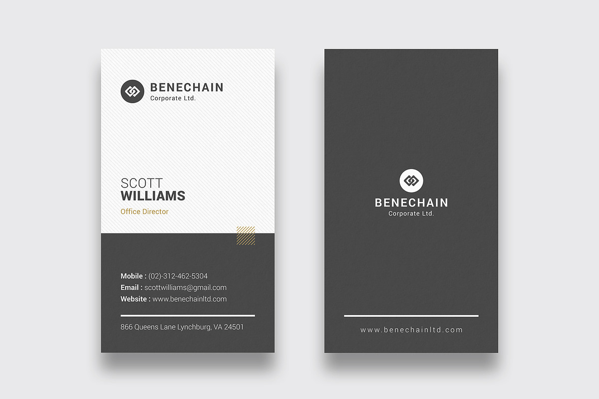 Minimal Business Card, a Business Card Template by Dkgray77 (Photo 1 of 2)